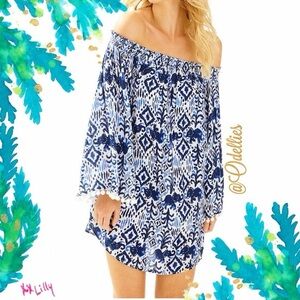 Lilly Pulitzer Delaney Tunic Dress Beckon Blue Oh My God